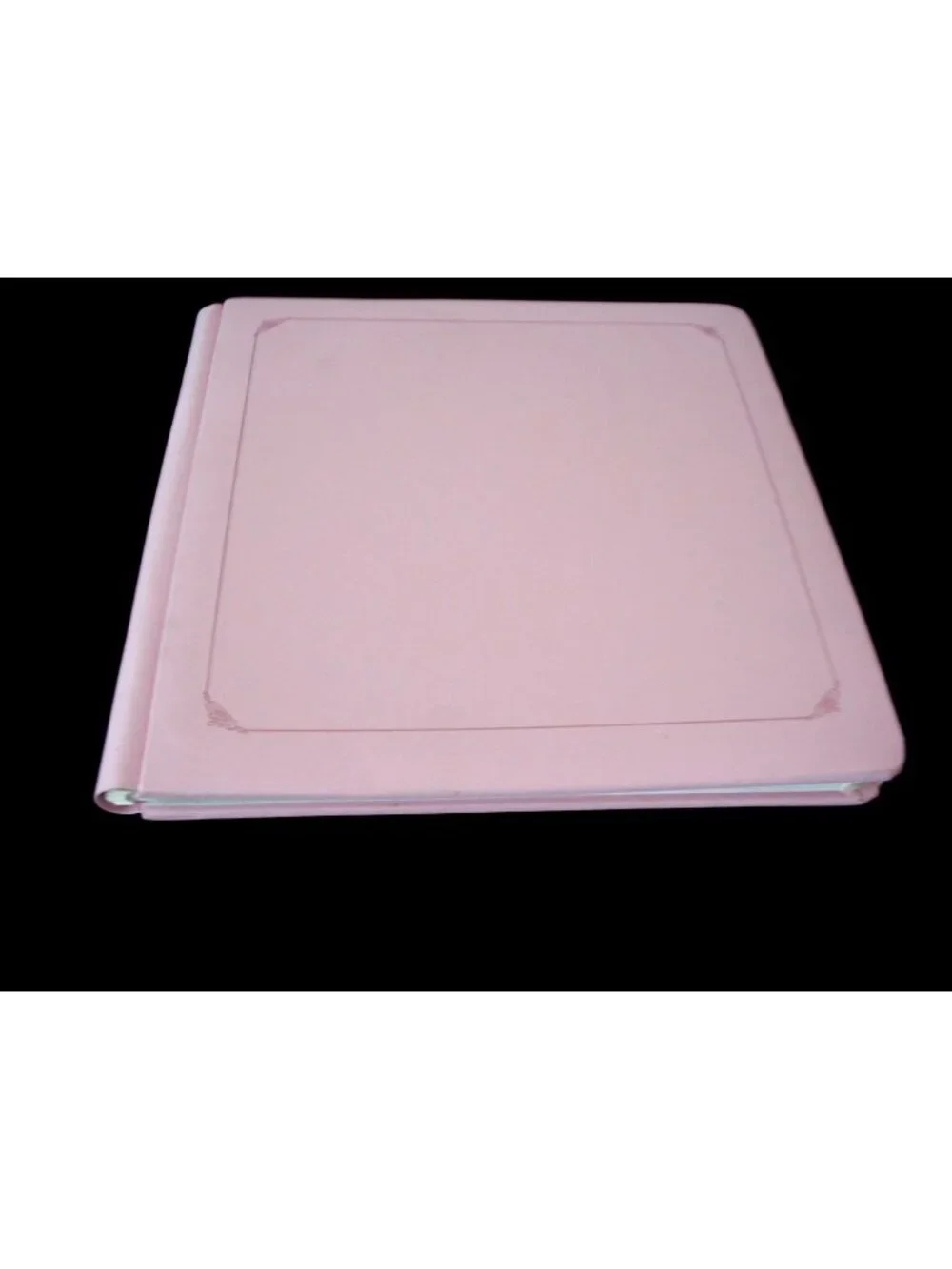 Creative memories 12 x 12 Album Pink Album GoldScroll w pages Old Style defect